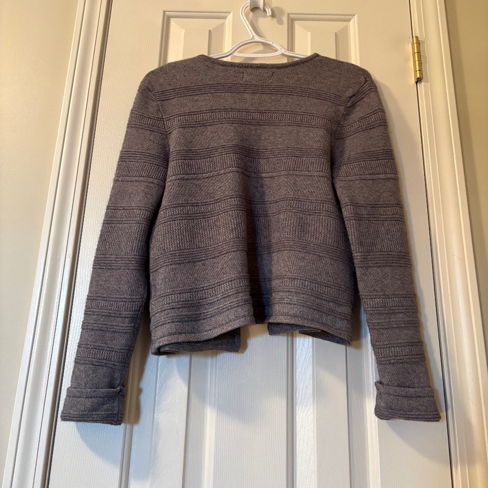 Elle Size Medium Gray Cardigan - Picture 3 of 4